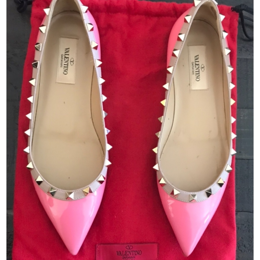Valentino Rockstud Ballerina Flats